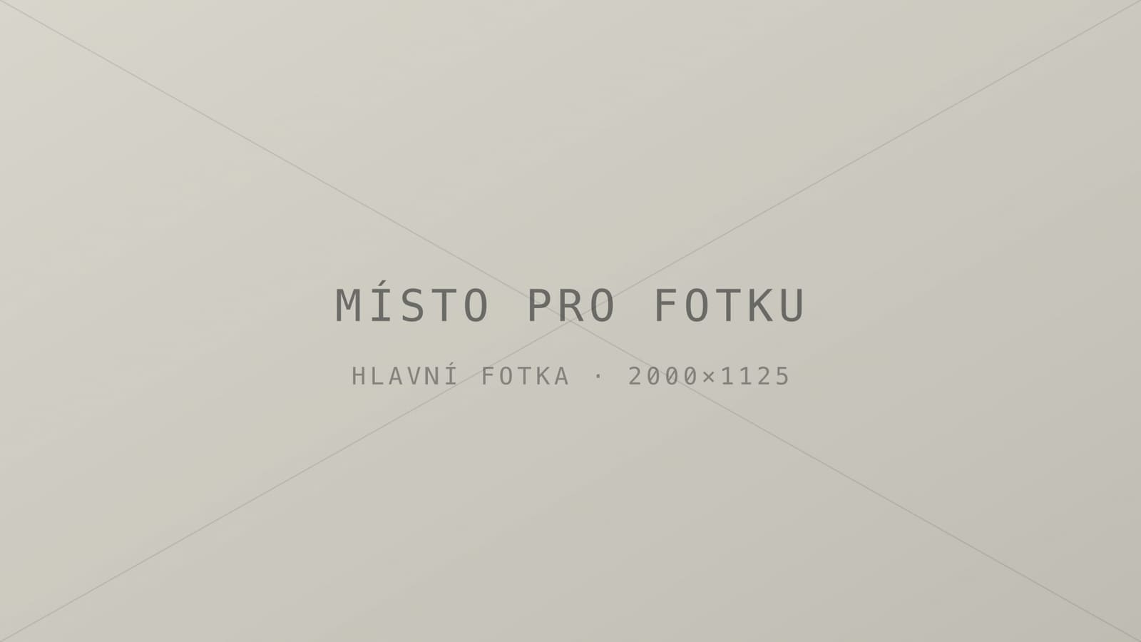 Sem přijde fotka z měření v terénu